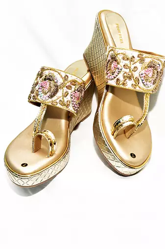 Koa Gold Heels