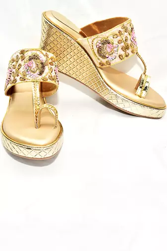 Koa Gold Heels