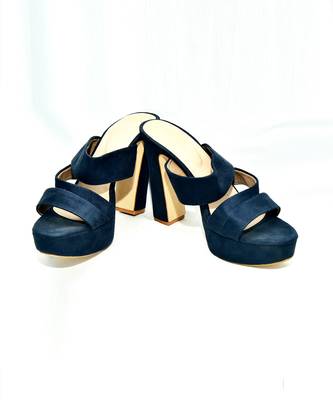 Maali Dark Blue Heels 2
