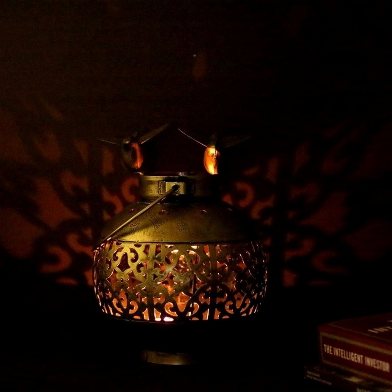 Trinity Craft Iron Antique 2 Bird Handi Hanging T-Light Holder |Table Decor | Wall Decor | Table showpiece