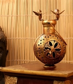 Trinity Craft Iron Antique 2 Bird Handi Hanging T-Light Holder |Table Decor | Wall Decor | Table showpiece