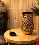 Trinity Craft Iron Antique Small Handi Hanging Tea Light Holder | Table Decor | Wall Decor | Table Home Showpiece