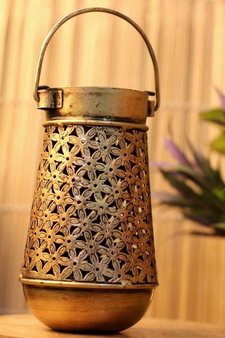Trinity Craft Iron Antique Big Handi Hanging Tea Light Holder | Table Decor | Wall Decor | Table Home Showpiece