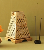 Trinity Craft Iron Antique Medium Painted Minnar Tea Light Lantern | Table Decor | Wall Decor | Table Home Showpiece