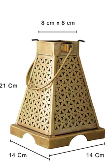 Trinity Craft Iron Antique Medium Painted Minnar Tea Light Lantern | Table Decor | Wall Decor | Table Home Showpiece