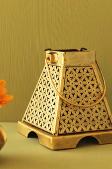 Trinity Craft Iron Antique Small Painted Minnar Tea Light Lantern | Table Decor | Wall Decor | Table Home Showpiece