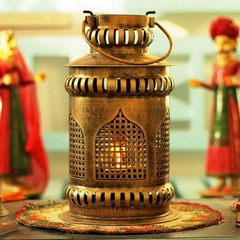 Trinity Craft Iron Antique Small Diya Lantern T-Light Holder | Table Decor | Wall Decor | Table Home Showpiece 1
