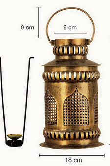 Trinity Craft Iron Antique Small Diya Lantern T-Light Holder | Table Decor | Wall Decor | Table Home Showpiece
