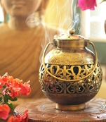 Trinity Craft Iron Iron Antique Dhoop Pot T-Light Holder | Table Decor | Wall Decor | Table showpiece | Home Showpiece