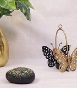 Trinity Craft Iron Antique 2 Butterfly T-Light Holder | Table Decor | Wall Decor | Table showpiece | Home Showpiece