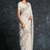 White embroidered georgette saree with blouse