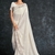 White embroidered georgette saree with blouse