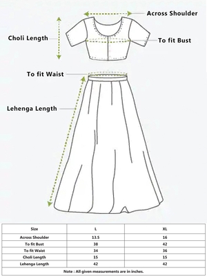 Green embroidered georgette stitched lehenga 5