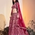 Pink embroidered net stitched lehenga