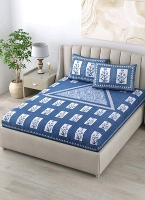 Printed 100% Cotton Double Bedsheets Pack Of 3 With 6 Pillow Covers 3