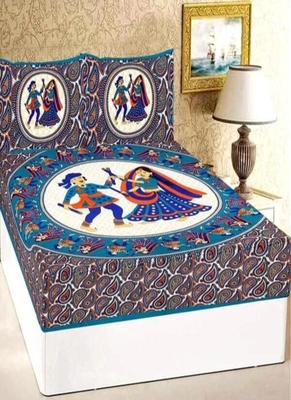 Printed 100% Cotton Double Bedsheets Pack Of 3 With 6 Pillow Covers 4