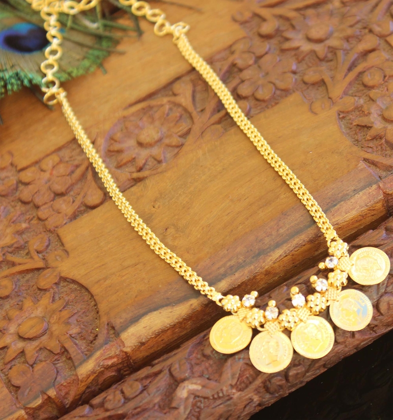 Kerala traditinal coin head necklace