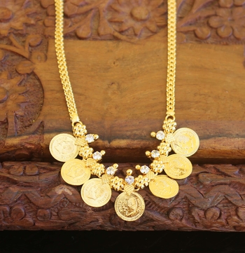 Kerala traditional coin head necklace 2