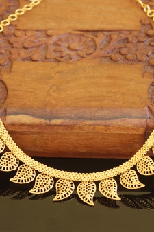 Kerala traditional gold plated necklace
