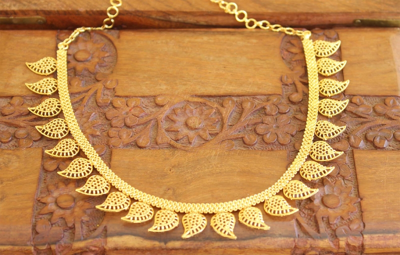Kerala traditional gold plated necklace