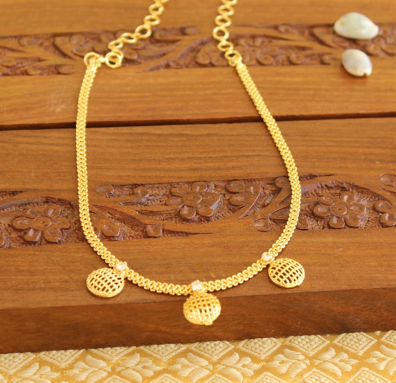 Kerala traditional gold plated necklace