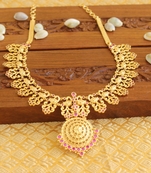 Kerala traditional peacock gold plated necklace