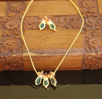 Gold plated Palakka necklace 1