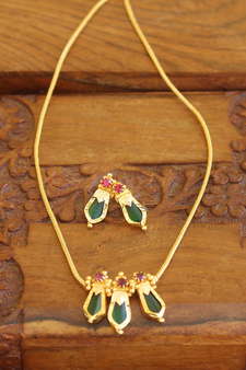Gold plated Palakka necklace
