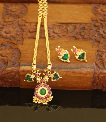 Gold plated Palakka necklace 1
