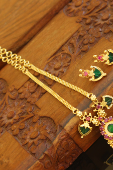 Gold plated Palakka necklace