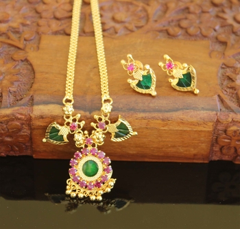 Gold plated Palakka necklace 3