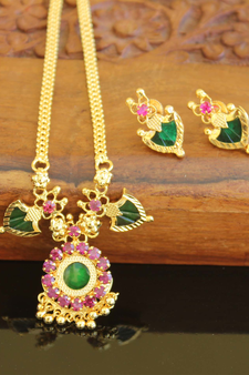 Gold plated Palakka necklace