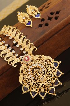 Kerala traditional gold plated necklace