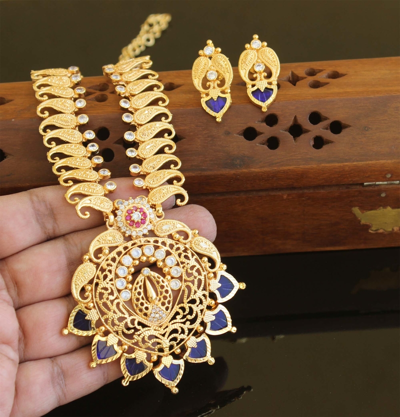 Kerala traditional gold plated necklace