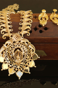 Kerala traditional gold plated necklace