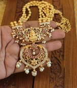Designer gold plated Temple layer necklace