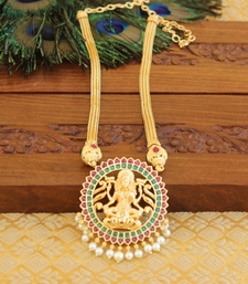 Temple gold plated necklace