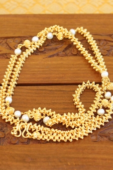 Micro gold plated chain