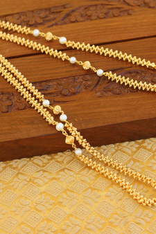 Micro gold plated chain