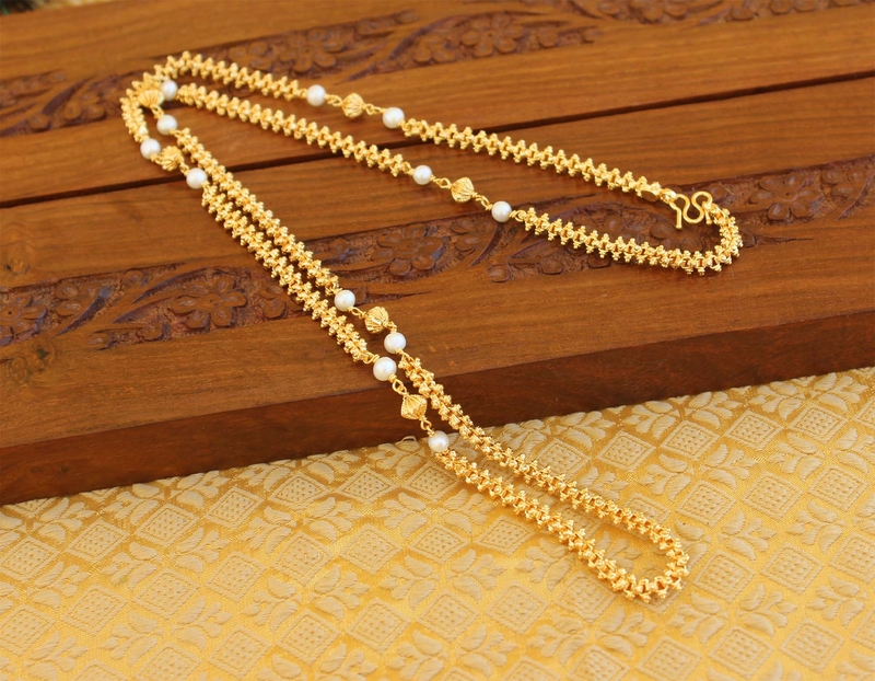 Micro gold plated chain