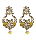 Gold Plated Exquisite Kundan Earrings - Perfect For Indian Weddings
