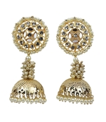 Gold Tone Traditional Jhumki Earring For Women