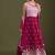Faux Georgette Embroidered Trendy Salwar Suit in Rani Pink