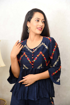 URVI EMBROIDERED CO-ORD SET