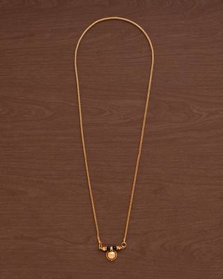 Gold agate mangalsutra 2