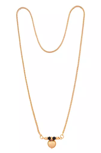 Gold agate mangalsutra