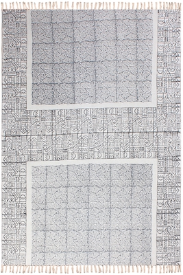 Bohemian Cotton Area Rug Hand Woven Eco- Friendly Kitchen Floor Rug Garden Area Rugs 1