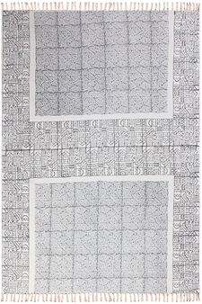 Bohemian Cotton Area Rug Hand Woven Eco- Friendly Kitchen Floor Rug Garden Area Rugs