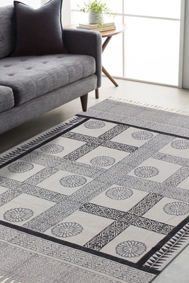Geometric Rug Eco-Friendly Floral Area Carpet Outdoor Rugs Handmade Durries 2