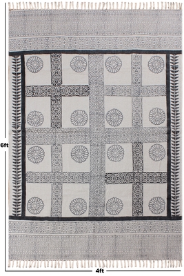 Geometric Rug Eco-Friendly Floral Area Carpet Outdoor Rugs Handmade Durries 3